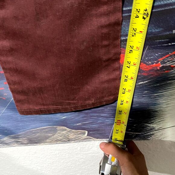 G By Guess Calan Jeans Men's 32x32 Red Denim Tapered Leg Streetwear Outdoor - Picture 4 of 7